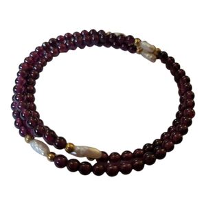 14k Garnet with Preals bracelet